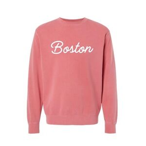 Boston Pink Crew Neck Sweater